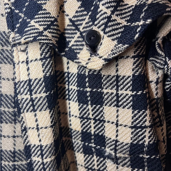 White Stag Checkered Plaid Shirt Jacket - Picture 5 of 12